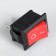 Keyboard switch without backlighting, red