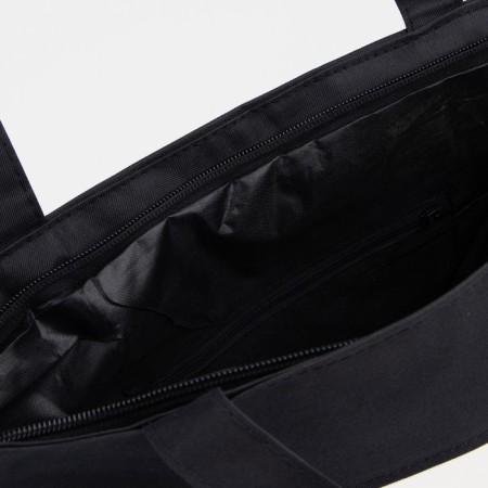 A zoop bag with a zipper, with a lining, beige color/black-2