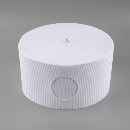 Curtain tape with holes for eyelets, d = 5 cm, 10 cm, 50 ± 1 m, white color-4