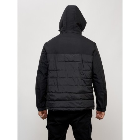 Male spring jacket, size 58, black color-1