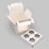 Confectionery folding box for 4 cupcakes, white 16 x 16 x 14 cm