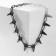 Necklace "spikes", color gray metal, l = 45 cm