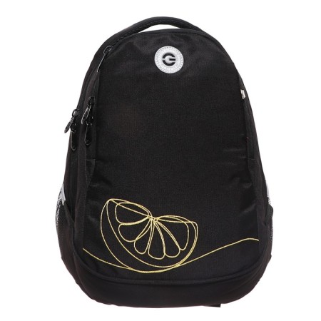 Youth backpack 40 x 29 x 20 cm, Grizzly, ergonomic back, laptop department, black-2