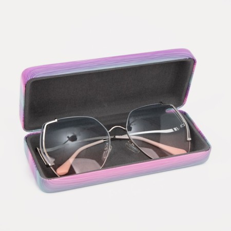 Glasses for glasses, cracker, length 16 cm, pink/green color-3
