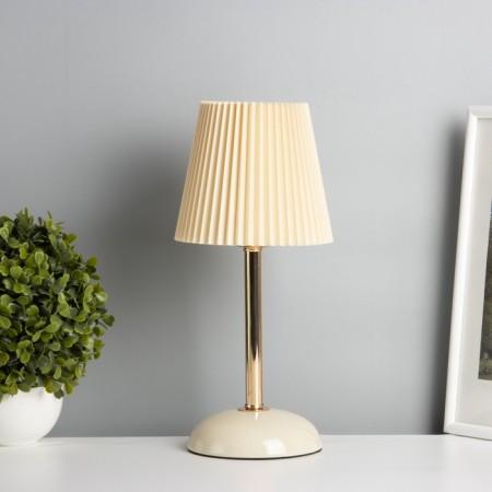 Table lamp "Lira" 1x40W E27 white/gold 15x15x32.5cm