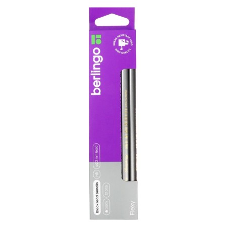 Chernographic pencil Berlingo Flexy, HB, plastic, sharpened-1
