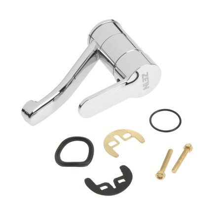 Kitchen mixer Zein Z50152, one -leaf., 35 mm cartridge, pour 15 cm, without eyeliner, chrome-3