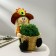 Flower stand, 1 pot, d = 9 cm, h = 9 cm, mix, “scarecrow”, greengo