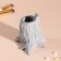 Interior subject "stump" height 6 cm gray