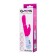 Vibrator with a clitoral stimulator Toyfa A-Toys, TPE, pink color, 20 cm