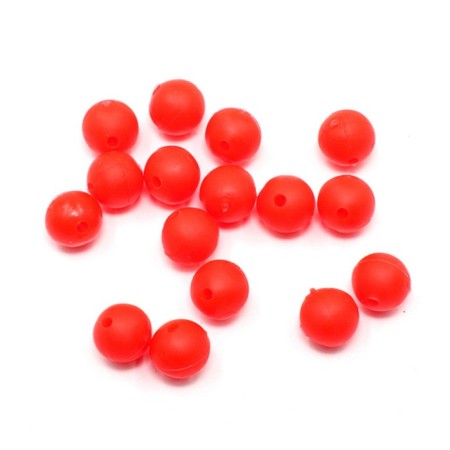 Feeder bead Namazu Soft Beads, PVC, Round, D = 7 mm, red 20 pcs.