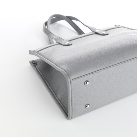 Women's bag with lightning, textura, average size, color gray-6