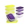 A set of plastic containers with Oursson steam.