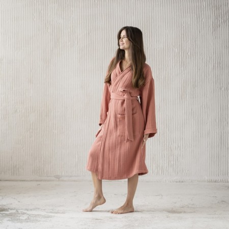 Shifu robe, size L, Terracotta color-2