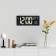 Electronic wall clock, desktop, with an alarm clock, 36 x 15 x 3 cm, white numbers