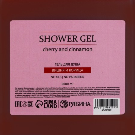 Shower gel, 5 l, cherry and cinnamon aroma-1