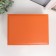 Casket to the leatherette for jewelry "Orange matte" 9x23x17 cm