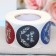 Stickers in the roll "Whok You", holography, 500 pcs, 3.8 x 3.8 cm