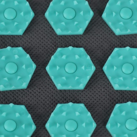 Iplikator-river, the basis of Spanbond, 360 modules, 56 × 62 cm, dark gray/turquoise color-1