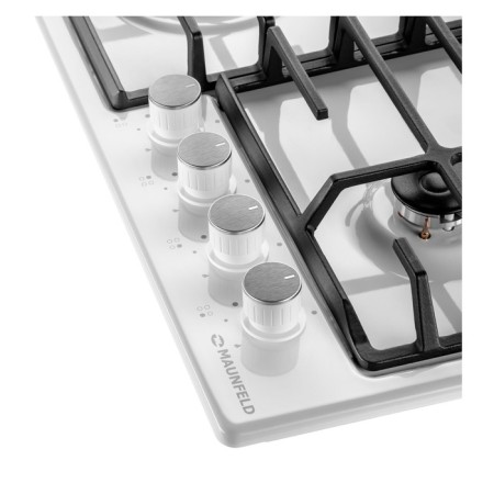 Hlect surface Maunfeld Eghe.64.6CW/G, gas, 4 burners, white-10