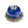 Metal brush for ushm tundra, "cup", M14, 65 mm