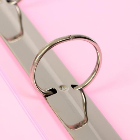 Folder on 4 rings A4, Calligrata, 40 mm, 500 μm, pink-1