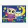 Picture on numbers for children "Owls", 20 x 28.5 cm