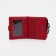 Women's wallet on the button, red color