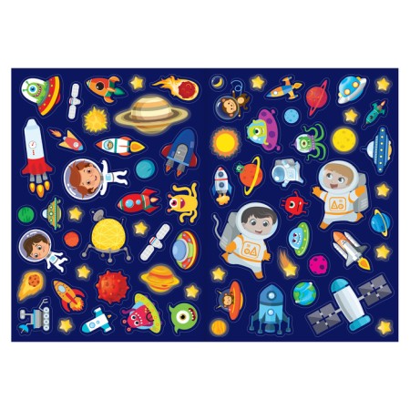 Reusable stickers "I study space"-3