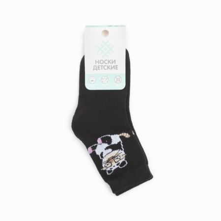 Nosk children's kaftan "panda", size 16-18 cm, black color-4
