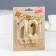 Candle in the cake jubilee "line", number 10, gold metallic, 6.5 cm