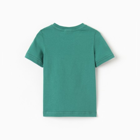 T-shirt for the boy "Dinosaurs", dark green color, height 122-128 cm-3