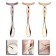A set of massage for the face and neckline, 2 pcs, color pink gold