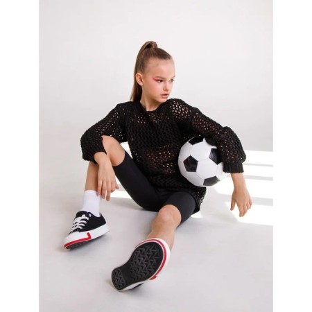 Sweater for girls, height 140 cm, black color-9