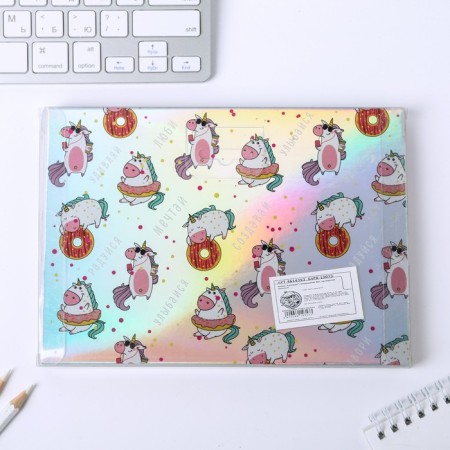 Set "Unicorn": Diary 40l, passport cover-6