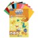 Cardboard of color two -way A4, tinted in the mass, 100 sheets, 10 colors, 220 g/m2