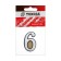 Door figure "6" tundra, plastic, chromium color, 1 pc.