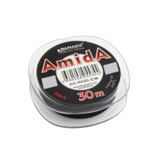 Namazu amida fishing line, l = 30 m, d = 0.1 mm, test = 1.50 kg, coal-black, packaging 10 pcs.