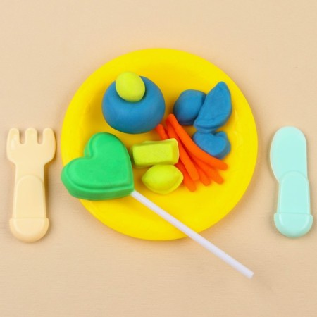 Game set for modeling "wonderful desserts" Masha and a bear, 4 jars of plasticine-2