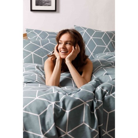 Bed linen 2 joint venture Lounge Green, size 200x214 cm, 175x215 cm, 70x70 cm - 2 pcs-9