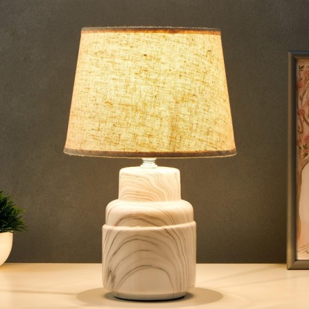 Table lamp 16174/1 E14 40W white 22x22x36 cm Risalux-1