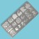Stamping plate Metal "Wave", 12 × 6 cm