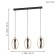 Suspended lamp Basildon 3x40W E27