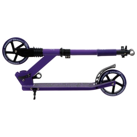 Самокат городской GRAFFITI Comfort Lux 145, колёса PU 145 мм, перед. амортиз, ABEC 9 Carbon-8