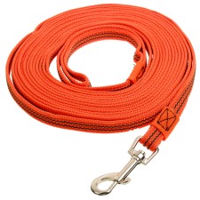 Kaponnoye zonik leash with latex thread, 7 m x 1.5 cm, orange