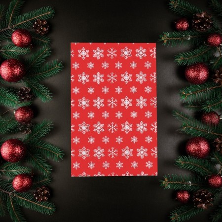 Courier bag with an adhesive valve, "snowflakes" 17 x 26 cm, set 50 pcs
