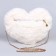 Plush bag "Heart", 25 x 20 x 3 cm, white color