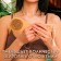 Massage brush made of natural bristles, with a handle, smooth