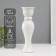 Ceramics candlestick per 1 candle "VULAL" D = 1.5 cm white 9.8x9.8x30.5 cm