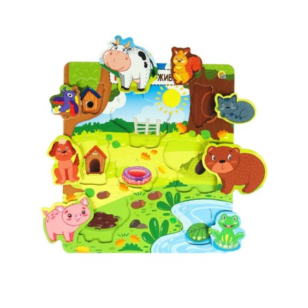 Puzzle-lodge "Who lives where?"-1